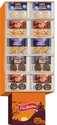 Piu Buono Biscotti Halloween 200g Display