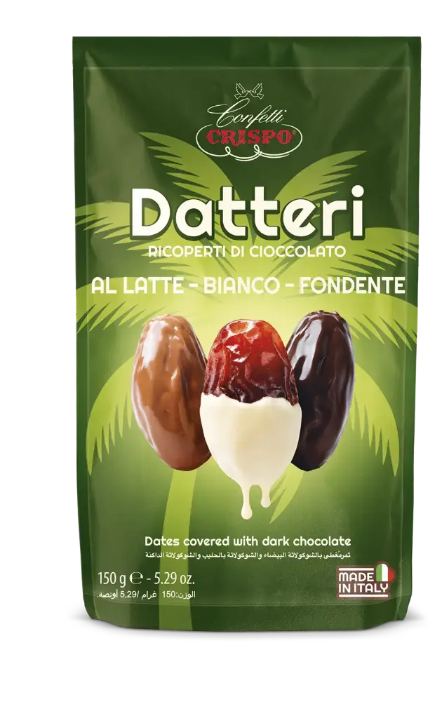 Crispo Datteri Cioccolato Al Latte - Bianco - Fondente 150g
