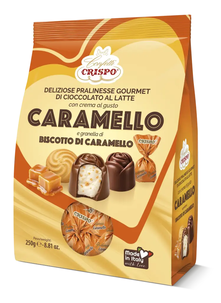 Crispo Pralinesse Caramello 250g