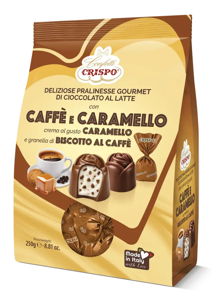 Crispo Pralinesse Caffè e Caramello 250g