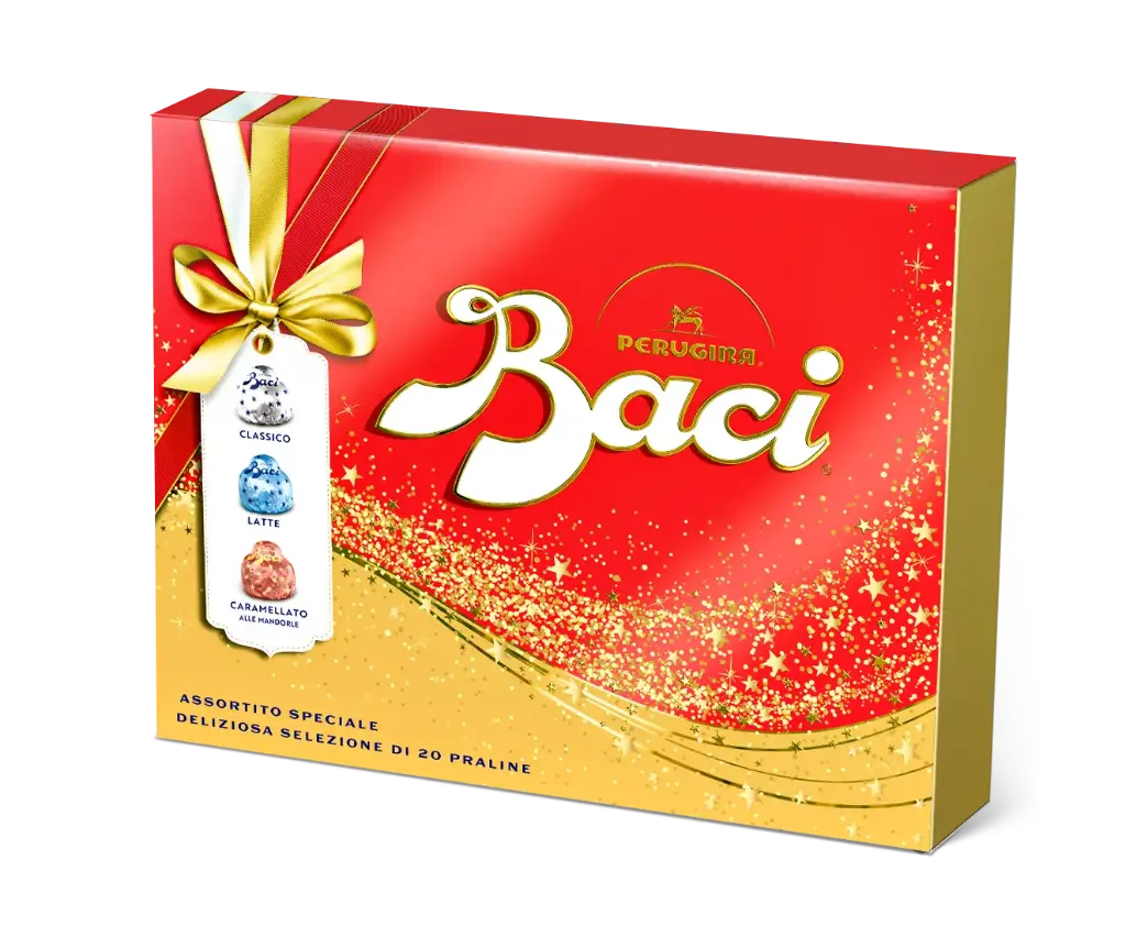 Baci Special Assorted Sparkling Red Xmas Box 250g 