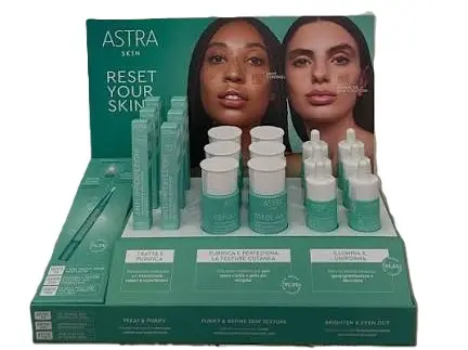 Astra Skin Treatment display GEVULD