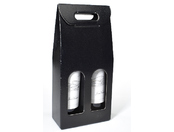 Draagdoos 2 Flessen Zwart