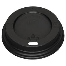 Black Lid Take Away Medium 90mm (30/40cl-12/16oz) 100pc