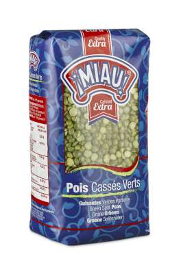 Miau Pois cassés verts 1kg