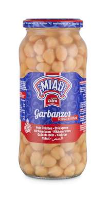 Miau Garbanzos Cocidos 580ml