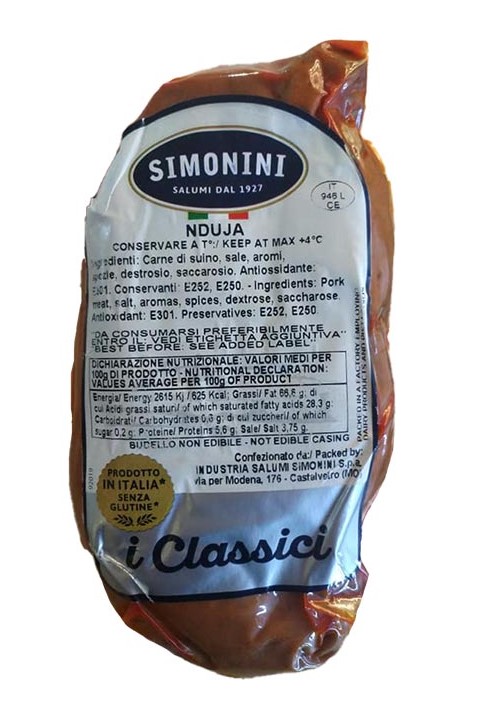 Simonini Nduja Piccante 400g UV