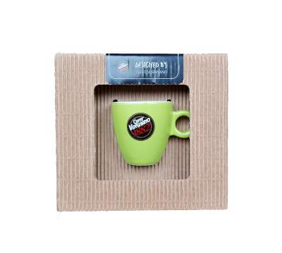 Vergnano Tazza + Piatto Espresso Verde Matt Regalo (groen)