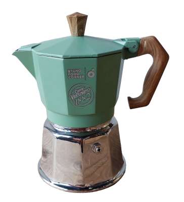 Vergnano Caffettiera Moka Verde BRUNO Induction