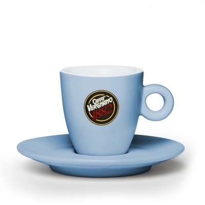 Vergnano Tazzina+Piattino Espresso Blu Matt