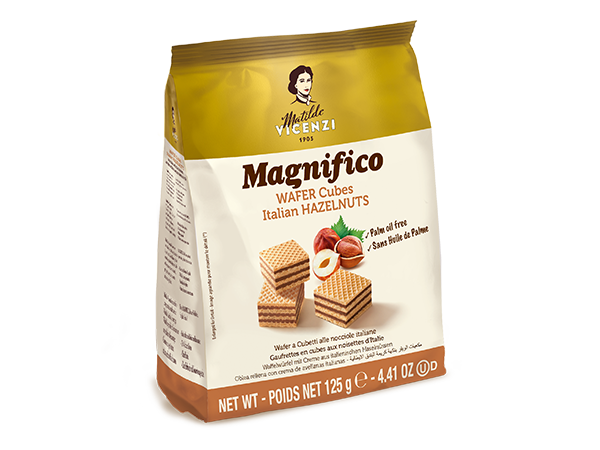 Vicenzi Magnifico Wafer a Cuebtti alle Nocciole 125g