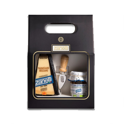 Zanetti Parmigiano Reggiano DOP Confezione Regalo Nera 350g