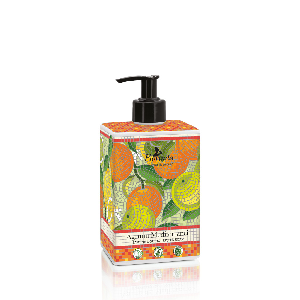 Florinda Mosaici Italiani Agrumi Mediterranei savon liquide 500 ml