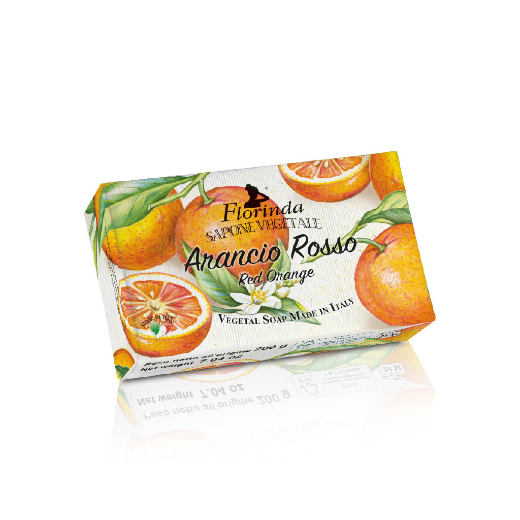 Florinda Emozione Arancio Rosso vaste zeep 200 g
