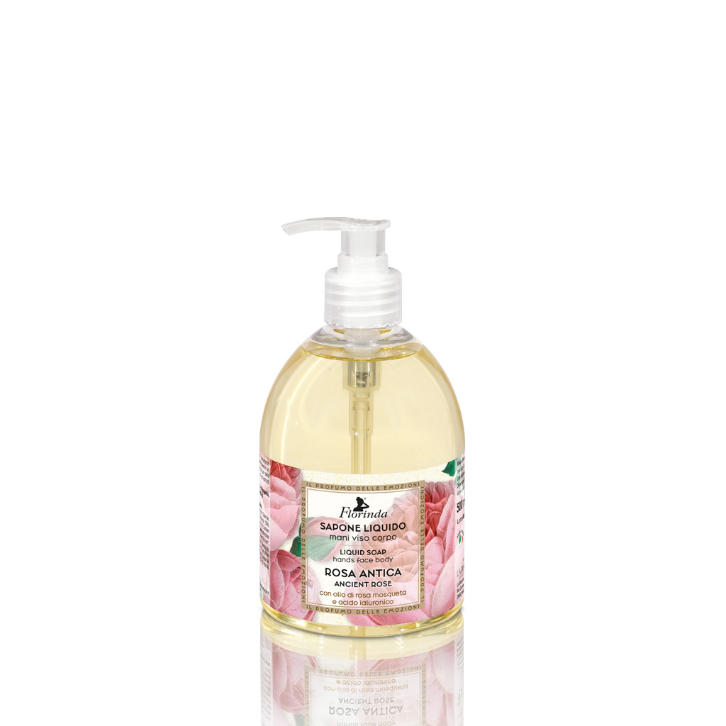 Florinda Emozione Rosa Antica liquid soap 500 ml