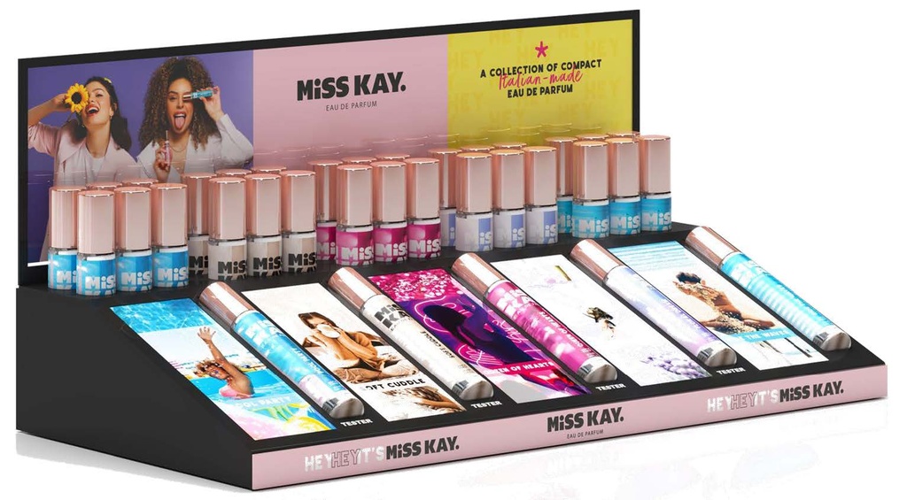 Miss Kay. Miss Kay Angular Stand 5SKU REMPLI + testers