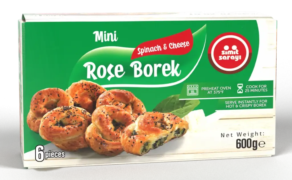 Simit Sarayi Spinach and cheese filled rose borek 600g