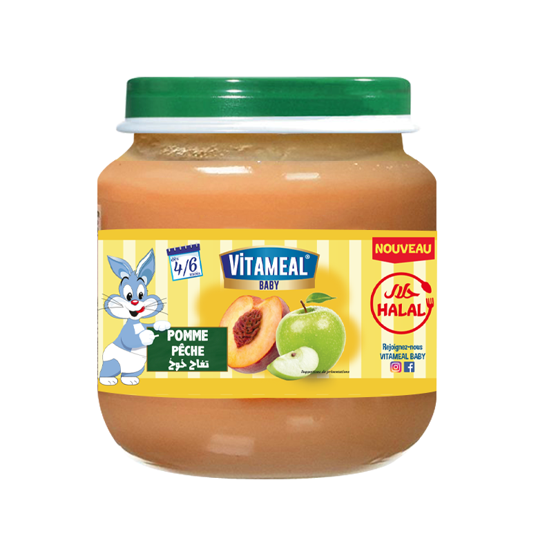 Vitameal Pomme Peche 2 x 120 g