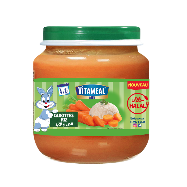 Vitameal Repas Carottes Riz 2 x 120 g