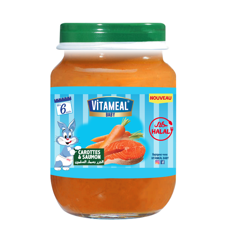 Vitameal Carottes et Saumon 2 x 190 g
