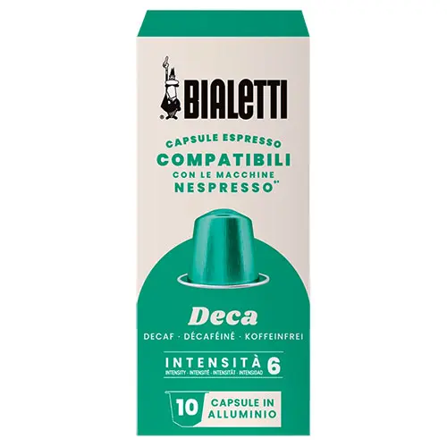 Bialetti Nespresso Compatibles Aluminum Deca 10 caps