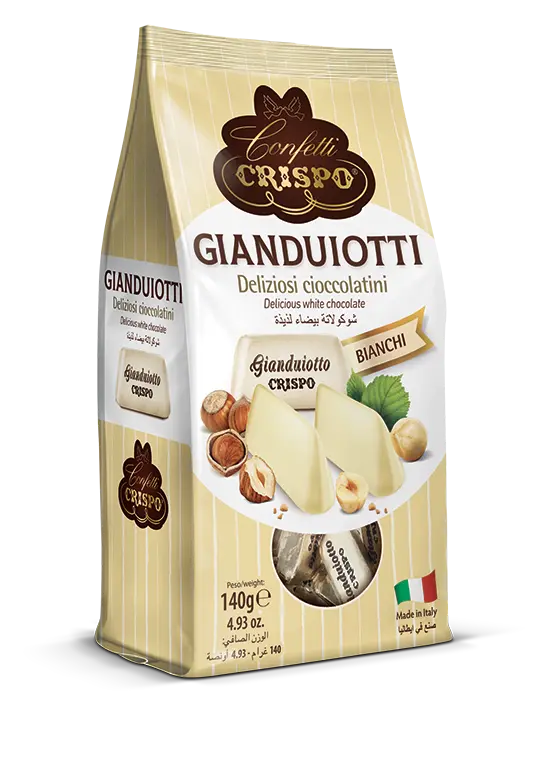 Crispo Gianduiotti Bianchi 140g