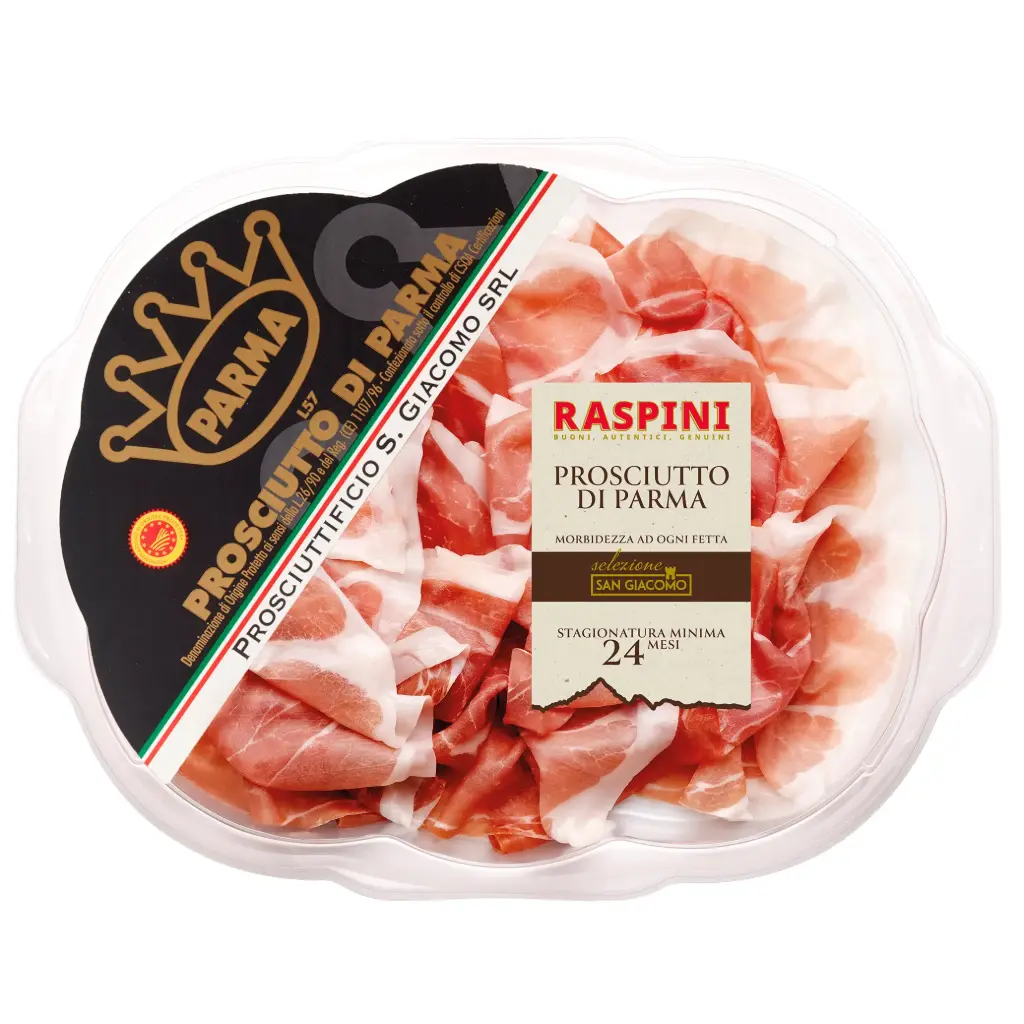 Raspini Fette Mosse Prosciutto di Parma 24 mesi 90g