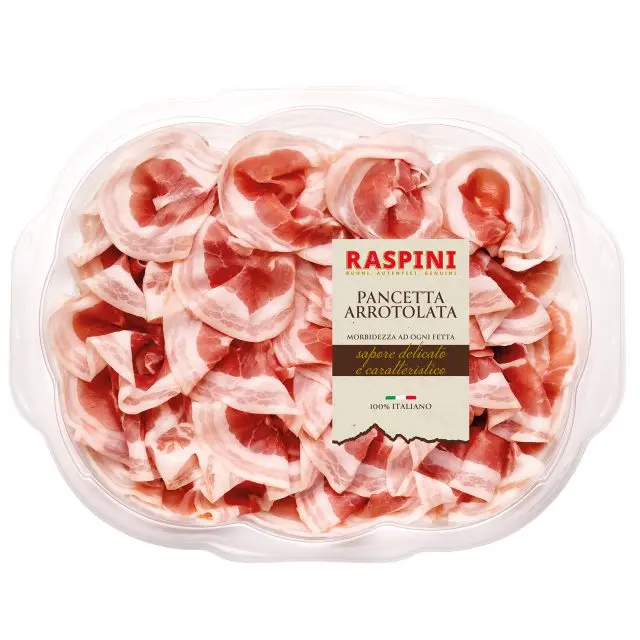 Raspini Fette Mosse Pancetta Arrotolata 90g