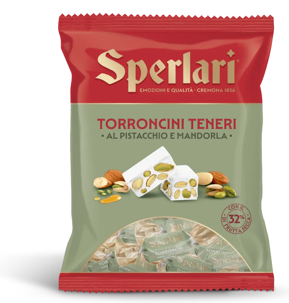 Sperlari Torroncini Teneri alle Mandorla e Pistacchio  117g