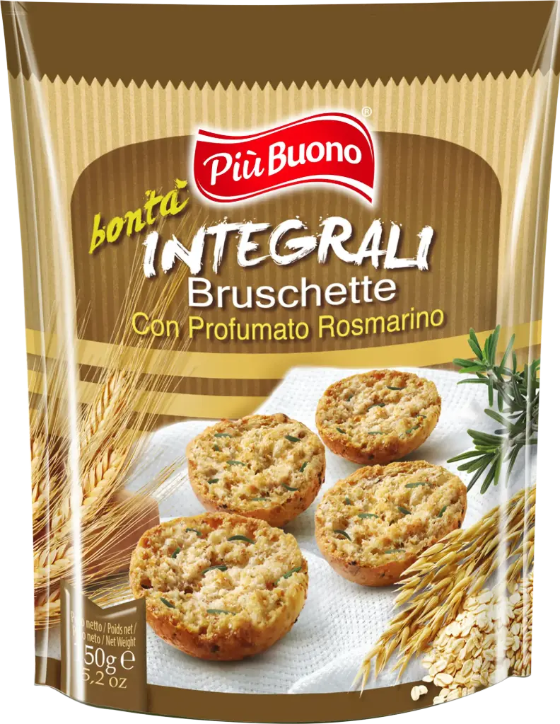 Piu Buono Bruschette integrali rosmarino 150g