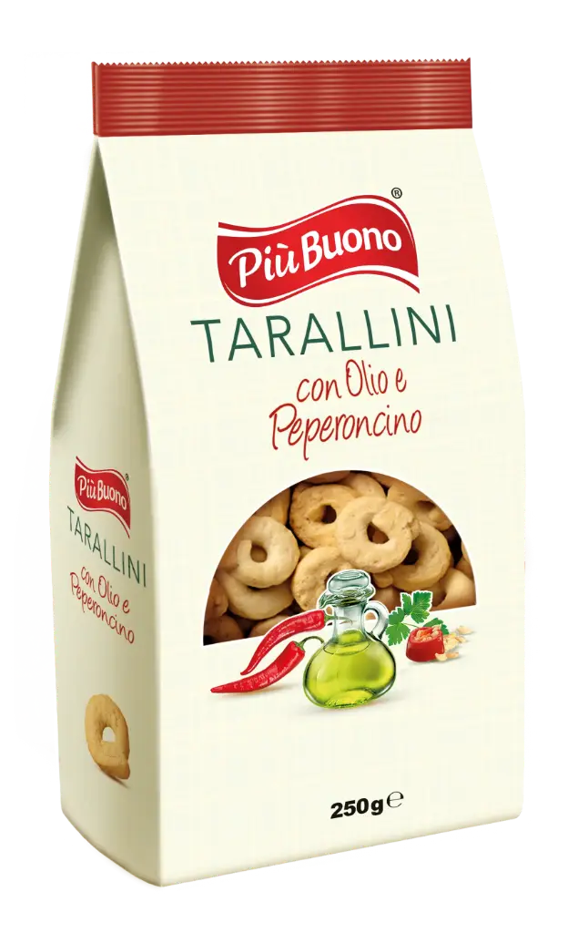 Piu Buono Taralli aglio olio peperoncino 250g