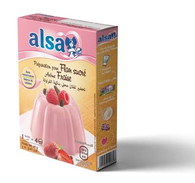 [als2100008] Alsa Flan Fraise 10 x 4.5g