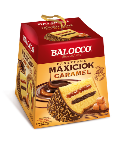 [bal22566] Balocco Panettone Maxiciok Caramel 800g