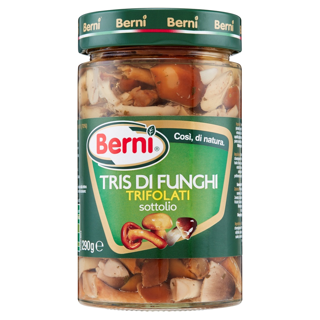 Berni Tris di Funghi Trifolati Sottolio 314ml
