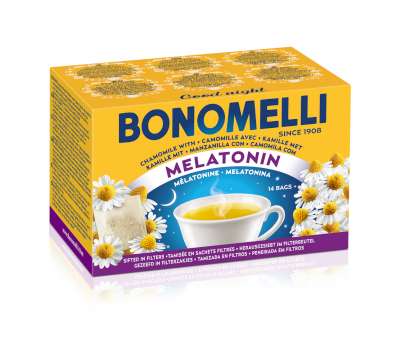 [bon31122] Bonomelli Camomilla in Filtri con Melatonina 14 pce.