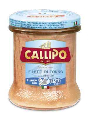 [calconclv0170fnyp12] Callipo Filetti di Tonno Naturale 170g
