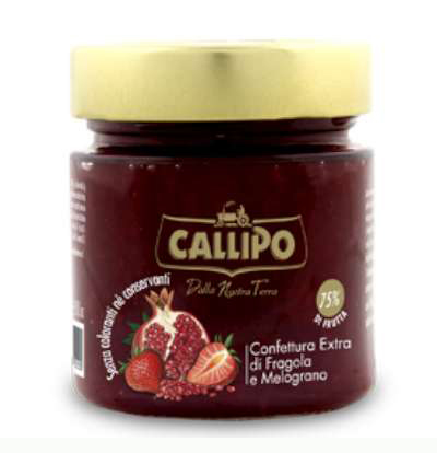 [calconcnv0280frmp06] Callipo Confettura Fragola e Melograno BIO 280g