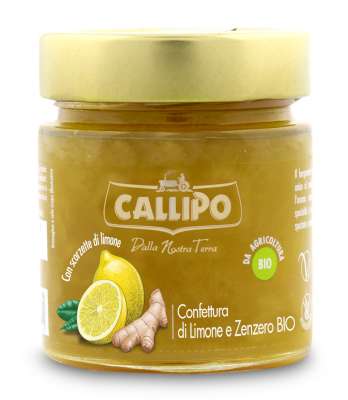 [calconcnv0280lizp06] Callipo Confettura Lemone e Zenzerro BIO 280g