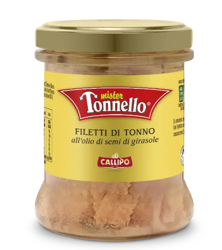 [calcontov0170fglbee] Callipo Mister Tonnello Filetti di Tonno all' Olio Girasole 170g