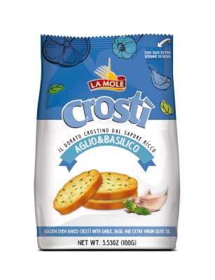 [lmomlcroagl] La Mole Crosti Aglio & Basilico 100g