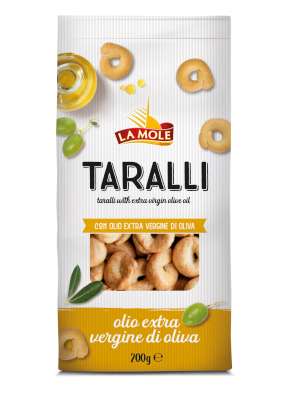 [lmomltaralcla] La Mole Taralli Olio  200 g