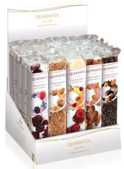 [qua403579] Quaranta Stecche di Torrone Selezione 25 x 100g display