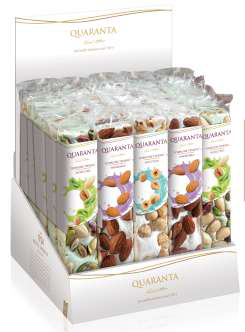 Quaranta Stecche di Torrone Tradizionale 25 x 100g display