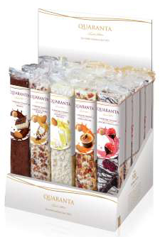 Quaranta Stecche di Torrone Pasticceria 25 x 100g display