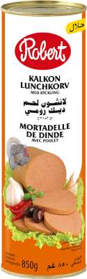 [rob3391002] Robert Mortadelle Dinde Poulet Halal 850g