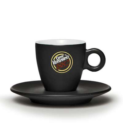 [verpos99955] Vergnano Tazza Lungo Nero Matt (zonder bordjes)