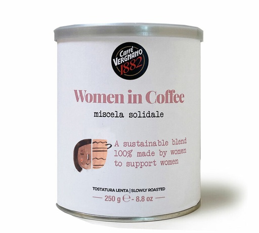 [verwic153] Vergnano Women in Coffee Arabica Espresso Lattina 250g