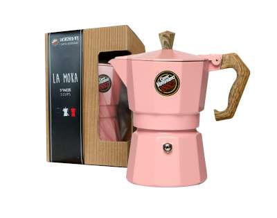 [verwic99092p] Vergnano Caffettiera Moka Rosa (pink)