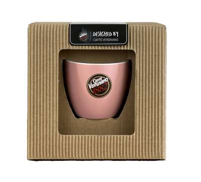 [verwic999328c] Vergnano Tazza + Piatto Cappuccino Pink Regalo WIC