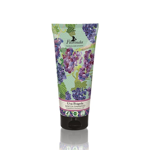 [flo2770] Florinda Mosaici Italiani Uva Fragola shower gel 200 ml